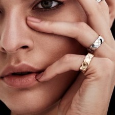 【SALE】 샤* 코코러쉬 스몰 반지 (화이트실버 7호/로즈골드 7호)