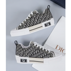 DIOR 디올 B23 루테늄 오블리크 로우탑 스니커즈 블랙