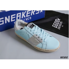 GOLDEN GOOSE 골든구스 하이스타 라이트블루 실버 리프 힐탭