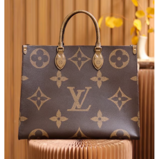 LOUIS VUITTON 루이비통 모노그램 투톤 양면 온더고 GM
