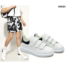 ALEXANDER MCQUEEN 알렉산더맥퀸 밸크로 오버솔 스니커즈 화이트블랙탭