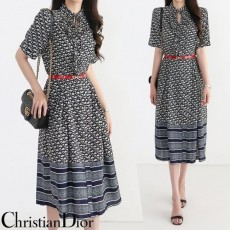 CHRISTIAN DIOR 크리스찬디올 Nylon stretch printing dress