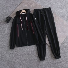 MONCLER 몽끌레어 오뚜기로고 삼선 후드 트레이닝 조거세트