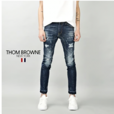 THOM BROWNE 톰브라운 마린 스트레이트 데님진