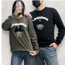 LIFEWORK 라이프워크 부클자수로고 맨투맨