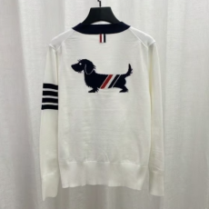 THOM BROWNE 톰브라운 헥터 라인 배색 니트 가디건