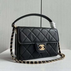 CHANEL 샤넬 24K CC로고 탑핸들 풀박