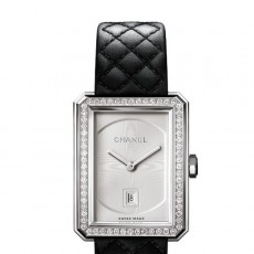 CHANEL 샤넬  보이프렌드 화이트다이얼 실버 다이아