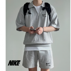 NIKE 나이키 에어 카라 반집업 반바지 세트