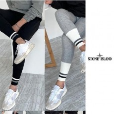 스* 와펜 두줄 면삭스 조거 팬츠(H)