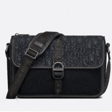 디* 8 메신저 백 블랙 오블리크 Oblique 자카드