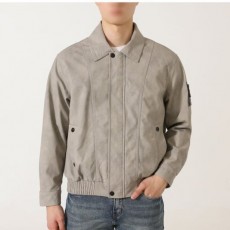 STONEISLAND 스톤아일랜드 밍크안감 레더 블루종 자켓