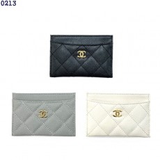 CHANEL 샤넬  캐비어 그레인드 카프스킨 클래식 카드지갑