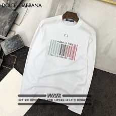 DOLCE&GABBANA 돌체앤가바나 삼색 바코드 긴팔 티셔츠
