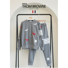 THOM BROWNE 톰브라운 사선완장 스키 도그 맨투맨 & 조거 팬츠 셋