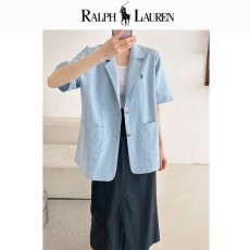 RALPH LAUREN 랄프로렌 린넨 오버핏 반팔자켓