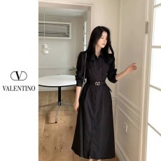 VALENTINO 발렌티노 V벨트 버튼 원피스