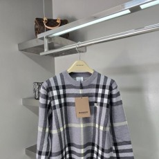 BURBERRY 버버리 캐시미어 체크 기사 니트