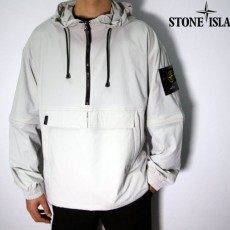 STONEISLAND 스톤아일랜드 2WAY ZIP 리플렉티브 가먼트 나일론 후디 더블포켓 아노락