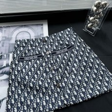 DIOR 디올 24 오블리크 자카드 스커트