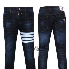 THOM BROWNE 톰브라운 돌핀 사선 워싱 청바지
