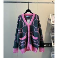 GUCCI 구찌 GG 패턴 앙고라 모헤어 가디건