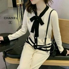 CHANEL 샤넬 리본니트세트