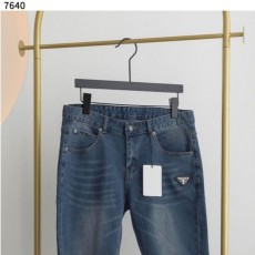 PRADA 프라다 남성 삼각로고 캣워싱 팬츠