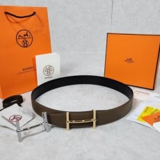 HERMES 에르메스 24 H d'Ancre 당크르 리버서블(양면) 토고가죽 벨트