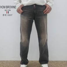 THOM BROWNE 톰브라운 세미 와이드 청바지