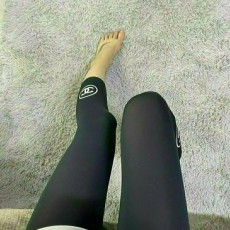 CHANEL 샤넬 7부 은꼴 레깅스
