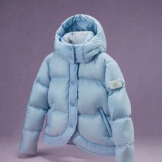 ST ANDREWS 세인트앤드류스 별 심볼 레더 패치 튤립 후드 다운 점퍼