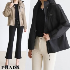 PRADA 프라다 Nylon stretch water proof hoody jacket