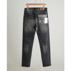 DIOR 디올 파리스 새비지 그래픽 포켓 슬림핏 데님 팬츠