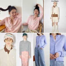 ACNE STUDIOS 아크네 스튜디오  페이스패치 울라운드 가디건