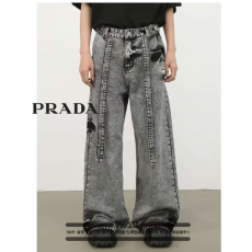PRADA 프라다 커브드 와이드 데님