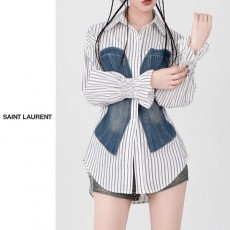 YSL 입생로랑 에바 데님배색남방