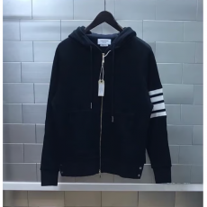 THOM BROWNE 톰브라운 와플 사선완장 집업후드