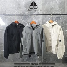 MOOSE KNUCKLES 무스너클 2투켓 라인 블랙 패치 기모 집업 자켓