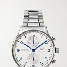 IWC 샤프하우젠 포르투기저 화이트다이얼 스틸줄