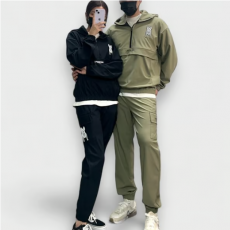 LIFEWORK 라이프워크 후드 반집업 세트