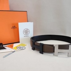 HERMES 에르메스 24  H 버클 리버서블 양면 벨트