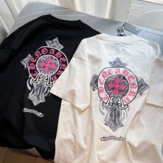 CHROME HEARTS 크롬하츠 레드 말발굽 크로스 반팔티