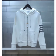 THOM BROWNE 톰브라운 와플 사선완장 집업후드