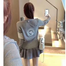 THOM BROWNE 톰브라운 링 훈트 니트 가디건