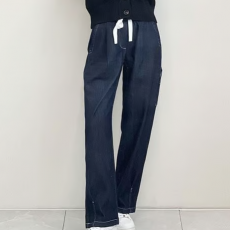 MAISON MARGIELA 메종마르지엘라 스티치 포켓 패치 와이드 밴딩 데님 팬츠