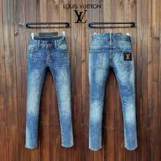루* 모노그램 LV금장 워싱 슬림진