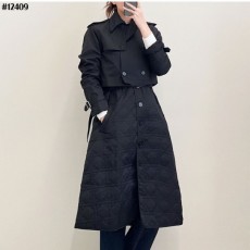 디* 여성 누빔 베스트 & 쇼츠 트렌치 자켓 셋