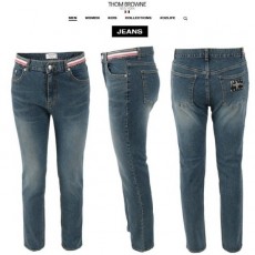 톰* 23FW 멀티 패치 워싱 중청 슬림 일자진