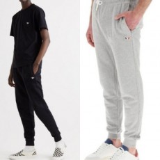 메* 키츠네 트리컬러 트레이닝 조거팬츠